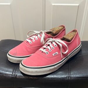 Vans Coral Canvas Shoes with White Accents